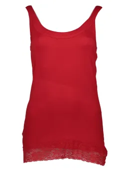 "Italienisches Eleganz-Tanktop Rosso Fragola - Stilvoll & Chic"