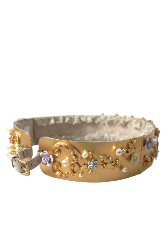 Belts Elegant Gold-Tone Faux Pearl Floral Belt 6.970,00 € 8051043661651 | Planet-Deluxe