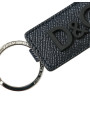 Keychains Elegant Leather Keychain in Black &amp Silver 180,00 € 8050249425180 | Planet-Deluxe