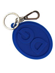 Keychains Elegant Blue Rubber Keychain with Brass Accents 230,00 € 8050249420086 | Planet-Deluxe