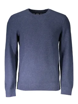 "Dockers Herrenpullover Blau aus Merinowolle – Elegant & Warm"