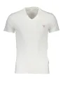 "GUESS JEANS T-Shirts im Sale | GUESS Jeans Superslim V-Neck T-Shirt Weiß online kaufen"|Planet-Deluxe