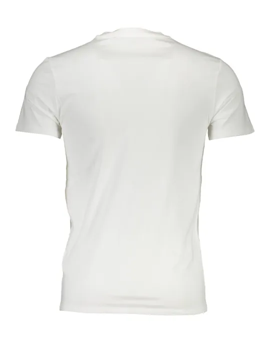 "GUESS JEANS T-Shirts im Sale | GUESS Jeans Superslim V-Neck T-Shirt Weiß online kaufen"|Planet-Deluxe
