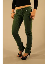 "JOHN GALLIANO Jeans im Sale | "John Galliano Schlank-Schnitt Jeans Grün" online kaufen"|Planet-Deluxe