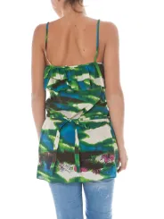 "JOHN GALLIANO T-Shirts im Sale | "John Galliano Seidentop Camouflage Grün" online kaufen"|Planet-Deluxe