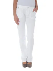 "PHARD KUSTER BIANCO: Schlanke 6-Taschen Hose für Damen"