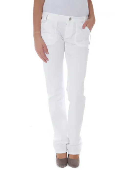 "PHARD KUSTER BIANCO: Schlanke 6-Taschen Hose für Damen"
