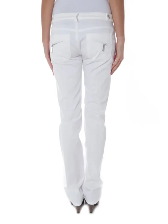 "PHARD KUSTER BIANCO: Schlanke 6-Taschen Hose für Damen"