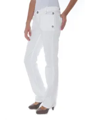 "PHARD KUSTER BIANCO: Schlanke 6-Taschen Hose für Damen"