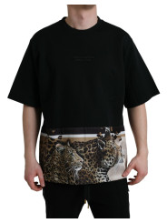 T-Shirts Elegant Leopard Print Crew Neck Tee 2.000,00 € 8057142350458 | Planet-Deluxe