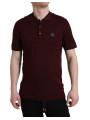 T-Shirts Elegant Maroon Cotton Blend Polo Tee 1.080,00 € 8057155897247 | Planet-Deluxe