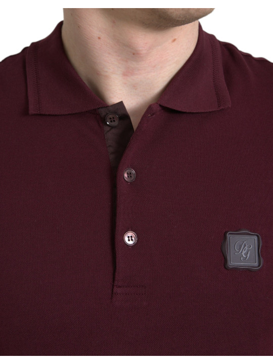 T-Shirts Elegant Maroon Cotton Blend Polo Tee 1.080,00 € 8057155897247 | Planet-Deluxe