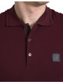 T-Shirts Elegant Maroon Cotton Blend Polo Tee 1.080,00 € 8057155897247 | Planet-Deluxe