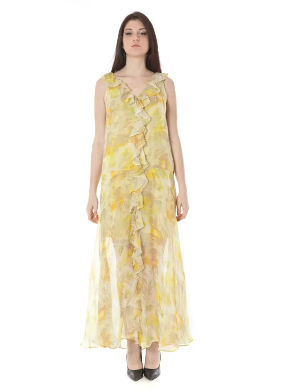 Elegantes Gelbes Abendkleid von John Galliano - Exklusiv