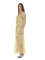 Elegantes Gelbes Abendkleid von John Galliano - Exklusiv