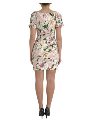 Dresses Elegant Pink Lily Print Sheath Dress 3.540,00 € 8059226697480 | Planet-Deluxe