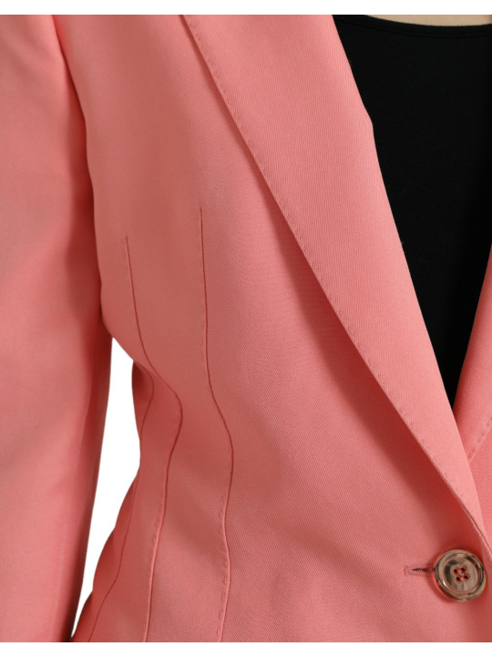 Jackets & Coats Chic Pink Peak Lapel Blazer 4.950,00 € 8057142902565 | Planet-Deluxe