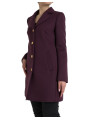 Jackets & Coats Elegant Purple Wool-Cashmere Trench Coat 4.240,00 € 8059579758456 | Planet-Deluxe