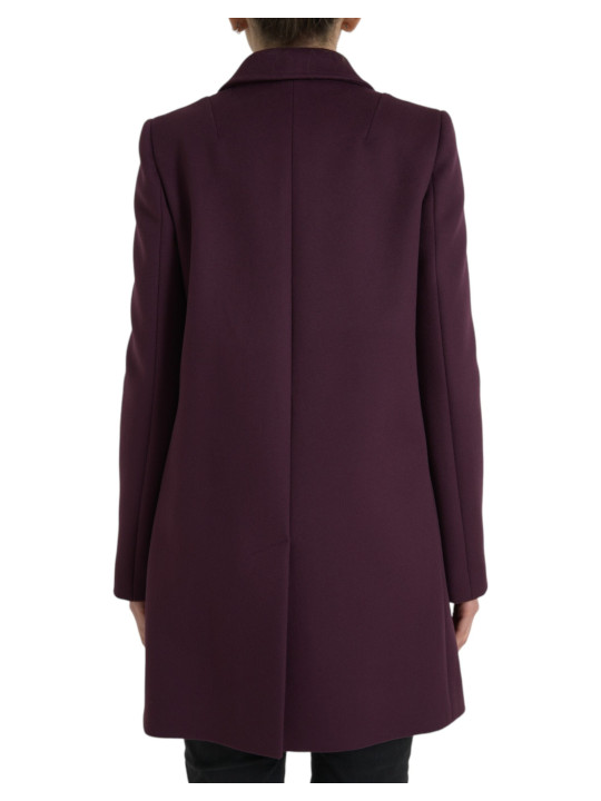 Jackets & Coats Elegant Purple Wool-Cashmere Trench Coat 4.240,00 € 8059579758456 | Planet-Deluxe