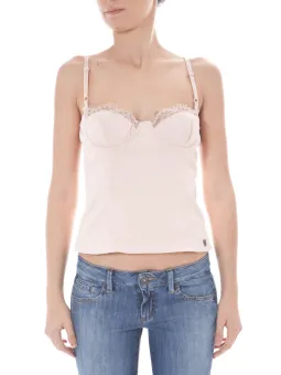 Galliano Satin Camisole Rosa – Elegantes Top aus Satin