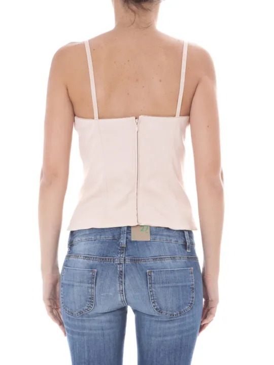 "JOHN GALLIANO Tops im Sale | Galliano Satin Camisole Rosa online kaufen"|Planet-Deluxe