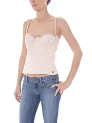 "JOHN GALLIANO Tops im Sale | Galliano Satin Camisole Rosa online kaufen"|Planet-Deluxe