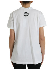 Tops & T-Shirts Elegant White Cotton Tee with Necklace Detail 2.830,00 € 8057155340217 | Planet-Deluxe