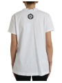 Tops & T-Shirts Elegant White Cotton Tee with Necklace Detail 2.830,00 € 8057155340217 | Planet-Deluxe