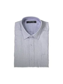 GUESS MARCIANO Slim Fit Weißes Langarmhemd für Herren