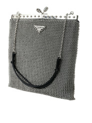 Shoulder Bags Elegant Silver Mesh Shoulder Evening Bag 2.130,00 € 8057943501998 | Planet-Deluxe