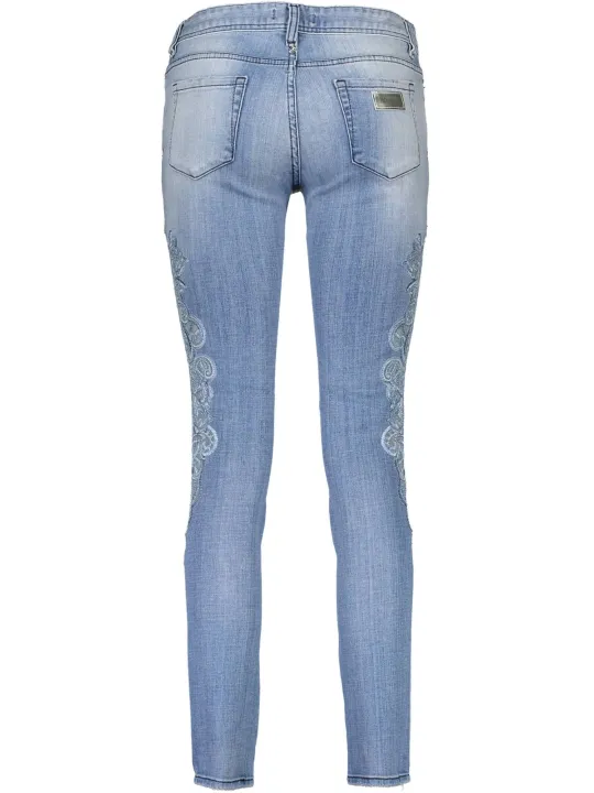 "Just Cavalli Jeans im Sale | Just Cavalli Himmelblau Jeans mit Stickereien online kaufen"|Planet-Deluxe