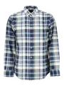 GANT Elegantes Karo-Langarmhemd in Blau-Grau