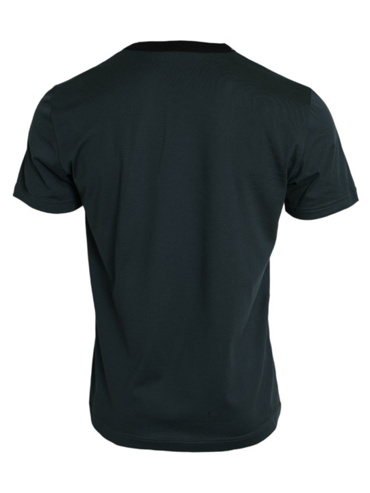 T-Shirts Blue Graphic Print Cotton Crew Neck T-shirt 790,00 € 8052145696138 | Planet-Deluxe
