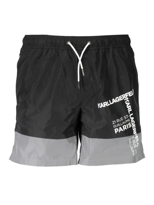 "Karl Lagerfeld Beachwear Badehosen im Sale | Karl Lagerfeld Beachwear KL20MBM02_NERO_BLACK online kaufen"|Planet-Deluxe