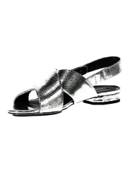 "Calvin Klein Startseite im Sale | CALVIN KLEIN SILBER FRAUEN SANDALENSCHUHE online kaufen"|Planet-Deluxe