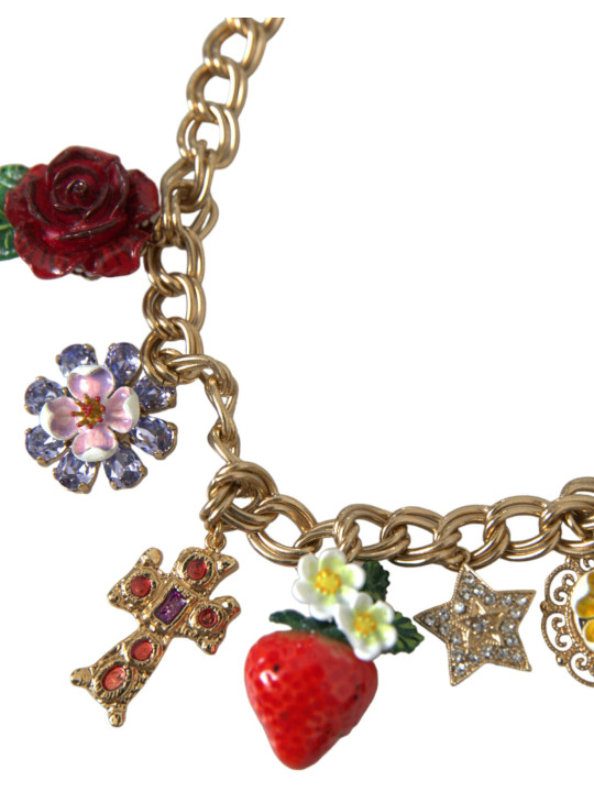 Necklaces Gold Chain Rose Cross Strawberry Star Pendant Necklace 1.780,00 € 8058301880014 | Planet-Deluxe