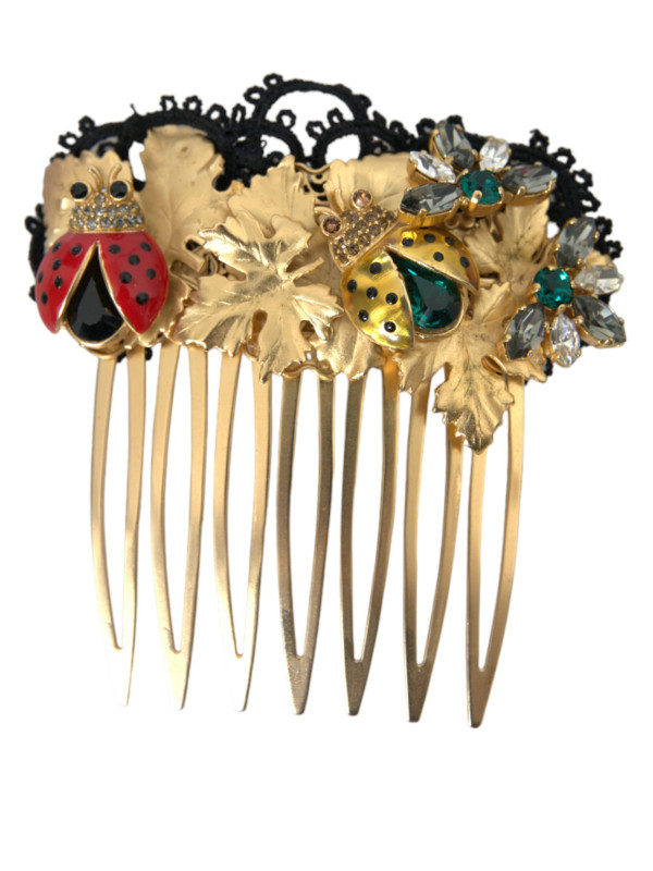 Other Gold Brass Crystal Lady Bug Women Hair Comb 1.410,00 € 8056305241725 | Planet-Deluxe