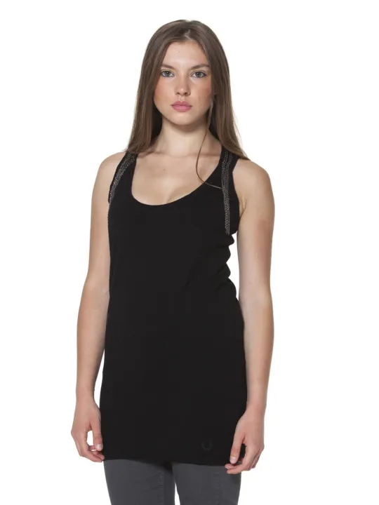 "Fred Perry Startseite im Sale | FRED PERRY SCHWARZES TANK FÜR DAMEN online kaufen"|Planet-Deluxe