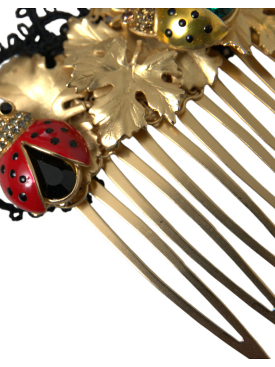 Other Gold Brass Crystal Lady Bug Women Hair Comb 1.410,00 € 8056305241725 | Planet-Deluxe