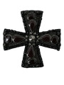 Other Black Crystals Embellished Cross Pin Brooch 750,00 € 8058091348138 | Planet-Deluxe