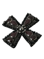 Other Black Crystals Embellished Cross Pin Brooch 750,00 € 8058091348138 | Planet-Deluxe