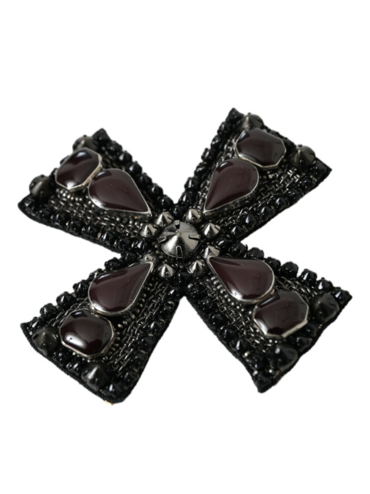 Other Black Crystals Embellished Cross Pin Brooch 750,00 € 8058091348138 | Planet-Deluxe