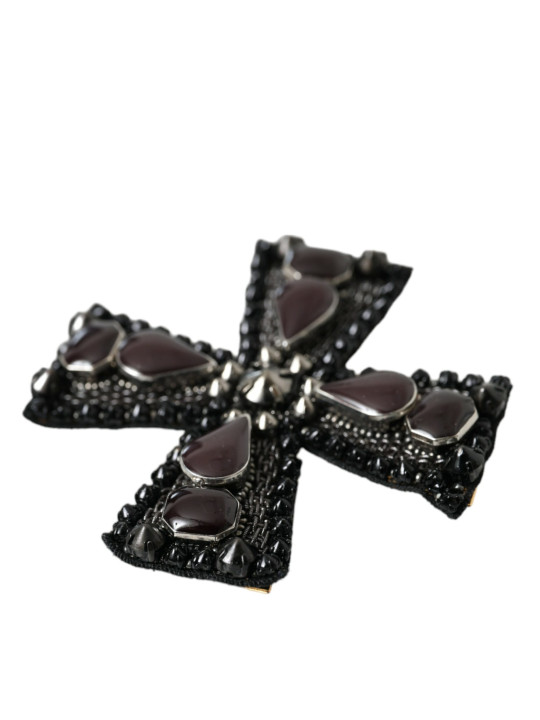 Other Black Crystals Embellished Cross Pin Brooch 750,00 € 8058091348138 | Planet-Deluxe