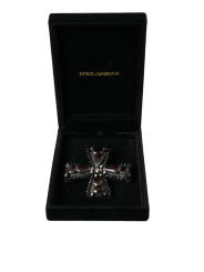 Other Black Crystals Embellished Cross Pin Brooch 750,00 € 8058091348138 | Planet-Deluxe