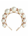 Headbands White Faux Pearl Crystal Embellished Headband Diadem 1.310,00 € 8054802334506 | Planet-Deluxe