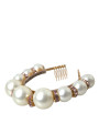 Headbands White Faux Pearl Crystal Embellished Headband Diadem 1.310,00 € 8054802334506 | Planet-Deluxe