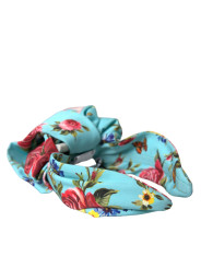 Headbands Turquoise Floral Applique Silk Women Headband Diadem 910,00 € 8058091008872 | Planet-Deluxe