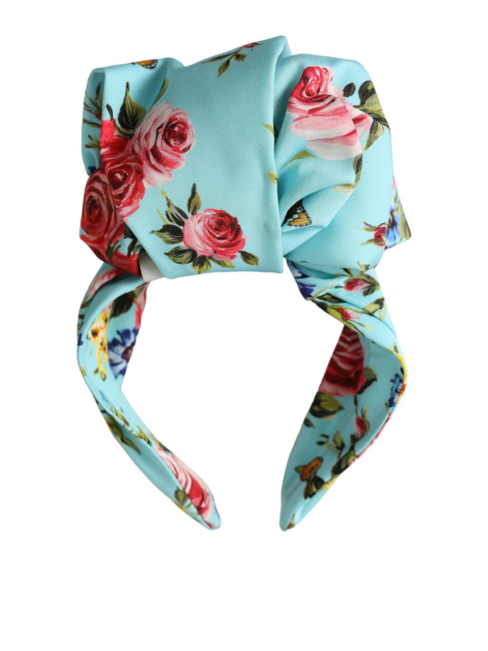 Headbands Turquoise Floral Applique Silk Women Headband Diadem 910,00 € 8058091008872 | Planet-Deluxe