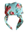 Headbands Turquoise Floral Applique Silk Women Headband Diadem 910,00 € 8058091008872 | Planet-Deluxe