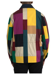 Jackets Multicolor Patchwork Cotton Collared Jacket 5.470,00 € 8057142018044 | Planet-Deluxe